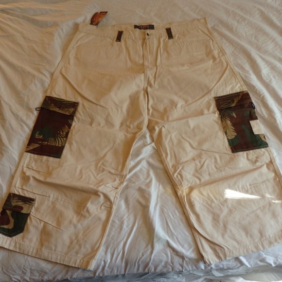 Prince LLC Original Mens Camo Long Cargo Shorts - Picture 5 of 11